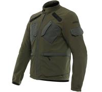 Dainese - Lario Tex Jacket, Urban Motorcycle Jacket, with Removable Protectors, Ventilated Fabric, Men, Green, 48