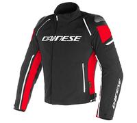 Dainese Racing 3 D-Dry Motorcycle Jacket Black/Black/Red