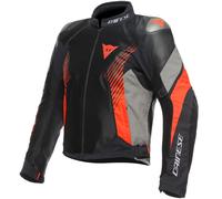 DAINESE DAINESE - Jacket Super Rider 2 Absoluteshell Black / Dark Gull Gray / Fluo Red 48