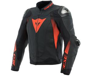 DAINESE DAINESE - Jacket Super Speed 4 Black-Matt / Fluo-Red 52