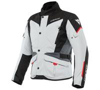 Dainese Tempest 3 Motorcycle Jacket D-Dry Glacier Grey Black Lava Red