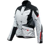 Dainese Tempest 3 D-Dry Ladies Motorcycle Textile Jacket, black-grey-red, size 46 for Women