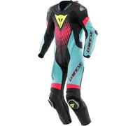 DAINESE DAINESE - Suits Laguna Seca 6 Perf 1 PC Black / Water / Fuxia 56