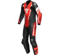DAINESE DAINESE - Suits Misano 3 Professional Estiva D-Air Black / Red / Fluo-Red 62