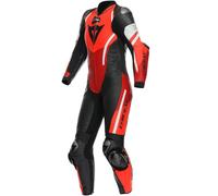 DAINESE DAINESE - Suits Misano 3 Professional Estiva D-Air Lady Black / Red / Fluo-Red 50
