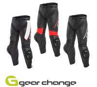 DAINESE DELTA 3 leather pants black and white 58 short