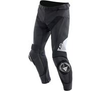 Dainese Delta 4 Black White Leather Trousers CE Armour Sport Pants