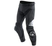 Dainese Delta 4 Motorcycle Leather Pants, black-white, size 58 for Men