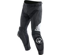 Dainese Delta 4 Motorcycle Leather Pants, black-white, size 56