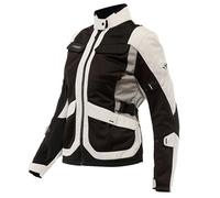 DAINESE DESERT LADY TEX LADIES VENTED MOTORCYCLE ADV JACKET 27G BLACK WHITE