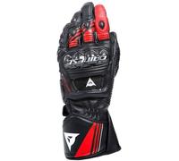 Dainese Druid 4 Black/Lava-Red/White Leather Gloves