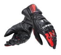 Dainese Druid 4 Motorcycle Leather Gloves Black / Lava Red / White