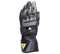 Druid 4 Black/Charcoal-Gray/Fluo Yellow Dainese Leather Gloves