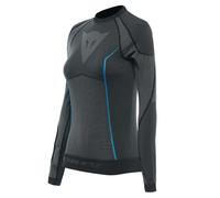 DAINESE DRY LS LADY LONG SLEEVE MOTORCYCLE WICKING BASE LAYER SHIRT WHITE BLUE