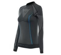Dainese - Dry Ls Wmn, Thermal Ski Jersey, Breathable Long Sleeve Base Layer, Woman, Black/Blue, M