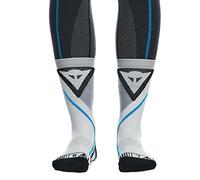 Dainese Dry Mid Socks, Motorbike Socks, for Men and Women, Black/Blue, 4547