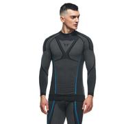 Dainese Motorcycle Motorbike Base Layer Dry Long Sleeved Top - Black / Blue