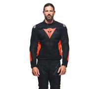 Dainese - Energyca Air Tex Jacket, Cordura Motorbike Jacket for Men, Abrasion Resistant, Men Motorcycle Jacket, Windproof Lining, Breathable, with Replaceable Shoulder Protection, Black/Red