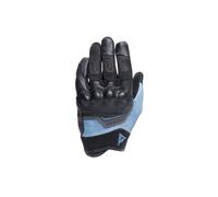 DAINESE - Ermex Gloves, Women's Summer Motorcycle Gloves, Breathable with Mesh Inserts, Rigid Knuckle Protectors, Leather Reinforcements, Touchscreen, L, Black and Blue