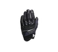 DAINESE - Ermex Gloves, Women's Summer Motorcycle Gloves, Breathable with Mesh Inserts, Rigid Knuckle Protectors, Leather Reinforcements, Touchscreen, M, Black and White