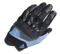 Motorcycle Gloves Fabric Woman Dainese ERMEX Summer Black/Blue Mirage
