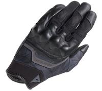 DAINESE - Ermex Gloves, Summer Motorcycle Gloves, Breathable with Mesh Inserts, Rigid Knuckle Protectors, Leather Reinforcements, Touchscreen, XL, Black and Anthracite