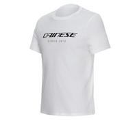 Dainese Men's Essence Wordmark Short-Sleeved Crew-Neck T-Shirt, White, L