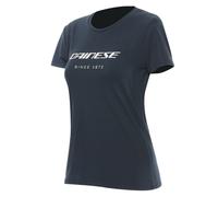 DAINESE ESSENCE WORDMARK TEE WOMAN CARBONIO BLACK MOTORCYCLE WOMENS T SHIRT
