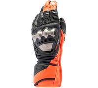Motorcycle Gloves Leather Man Dainese FULL METAL 7 Black/Red-Fluo