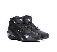 Dainese Herian D-WP Motorbike Riding Shoes Black / White / Fluo Yellow