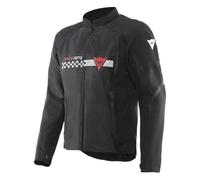 Motorcycle Jacket Man Dainese HEROSPHERE AIR Summer Black/White Stripes/Red