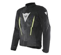 Dainese - Herosphere Air Tex Jacket, Textile Motorcycle Jacket, Ventilated And Summer, Men, Black/White/Yellow-Fluo, 54