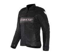Dainese - Herosphere Air Tex Jacket Wmn, Ventilated And Summer Textile Motorcycle Jacket, Women, Black/White/Peach, 52