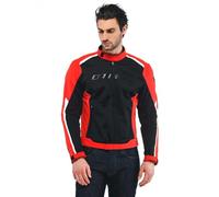 Dainese Hydraflux 2 Air D-Dry Motorcycle Textile Jacket, black-red, size 58