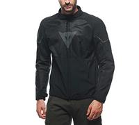 Dainese - Ignite Air Tex Jacket, Summer Motorcycle Jacket, Mesh Fabric, Men's Motorcycle Jacket, Soft Protections, Black/Black/Grey Reflex, 64
