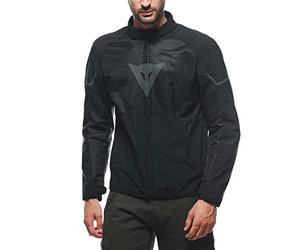 Dainese - Ignite Air Tex Jacket, Summer Motorcycle Jacket, Mesh Fabric, Men's Motorcycle Jacket, Soft Protections, Black/Black/Grey Reflex, 48