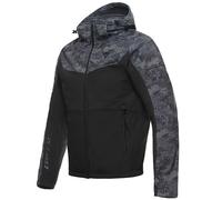DAINESE IGNITE TEX JACKET 93H BLACK CAMO GREY HOODED MOTORCYCLE SWEATSHIRT