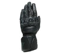 Dainese - Impeto Gloves, Leather Motorbike Gloves with Knuckle Protectors, Touchscreen Compatibility, Unisex Motorcycle Gloves, for Men or Women, Black/Black, XL