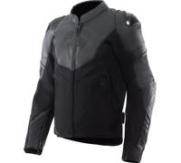 Motorcycle Jacket Leather/Fabric Man Dainese IPERATTIVA Black/Black