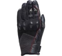 Dainese Karakum Ergo-Tek Summer Leather Motorcycle Motorbike Gloves Black / Red