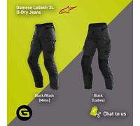 Dainese Ladakh 3L D-Dry Motorcycle Pants Black/Black