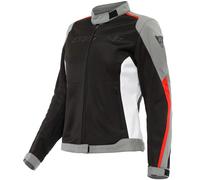 Dainese Ladies HydraFlux 2 Air D-Dry Textile Motorcycle Jacket - Black Grey Red