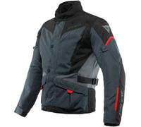 Dainese Ladies Tempest 3 D-Dry Textile Motorcycle Jacket -Ebony Black Lava Red