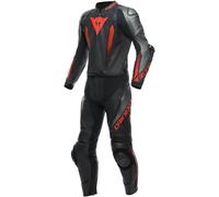 DAINESE LAGUNA SECA 5 2-piece leather suit black-anthracite-fluo red 46