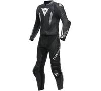 Dainese Laguna Seca 5 2-Piece S/T Motorcycle Leather Suit, black-white, size 58 116 for Men