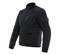 Dainese - Lario Tex Jacket, Urban Motorcycle Jacket, with Removable Protectors, Ventilated Fabric, Men, Black, 48