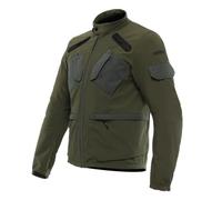 Dainese - Lario Tex Jacket, Urban Motorcycle Jacket, with Removable Protectors, Ventilated Fabric, Men, Green, 62