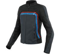 Dainese Lola 3 Ladies Motorcycle Leather Jacket, black-red-blue, size 50 for Women