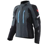 Dainese Mangen Absoluteshell Pro waterproof Ladies Motorcycle Textile Jacket, black-grey-blue, size 40 for Women