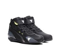 Dainese Men's Herian D-wp Waterproof Motorcycle Shoes, Black-White-Flourescent Yellow, 6.5 UK